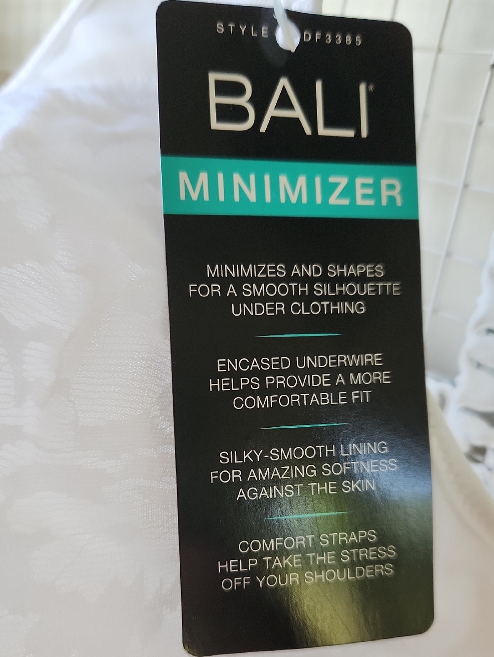 NWT Bali Women's White Lace Minimizer‎ Bra Underwire Bra 44DDD - Picture 3 of 15